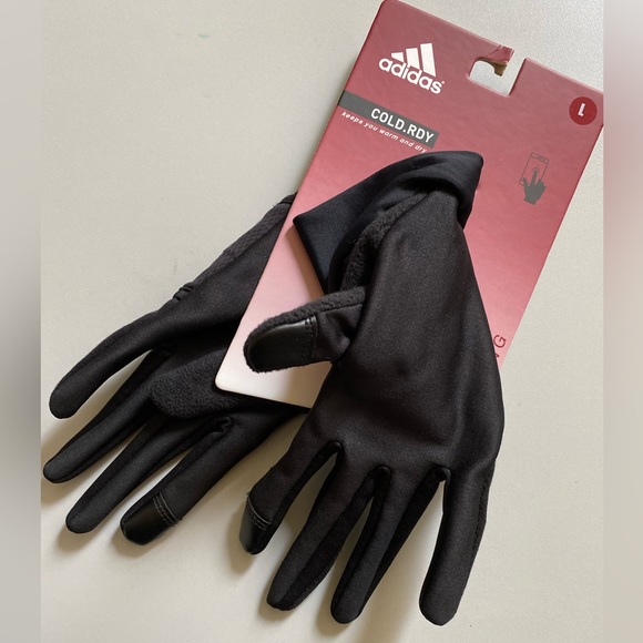 NWT Adidas COLD.RDY Running gloves Large - black - Picture 3 of 3
